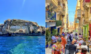 Malta: klify nad turkusowym morzem i urokliwa uliczka z kawiarniami. Co jest większe Malta czy Warszawa? Malta jest mniejsza.