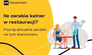Kelner serwuje danie klientce. Dowiedz się, ile zarabia kelner w restauracji, poznaj aktualne zarobki na tym stanowisku.