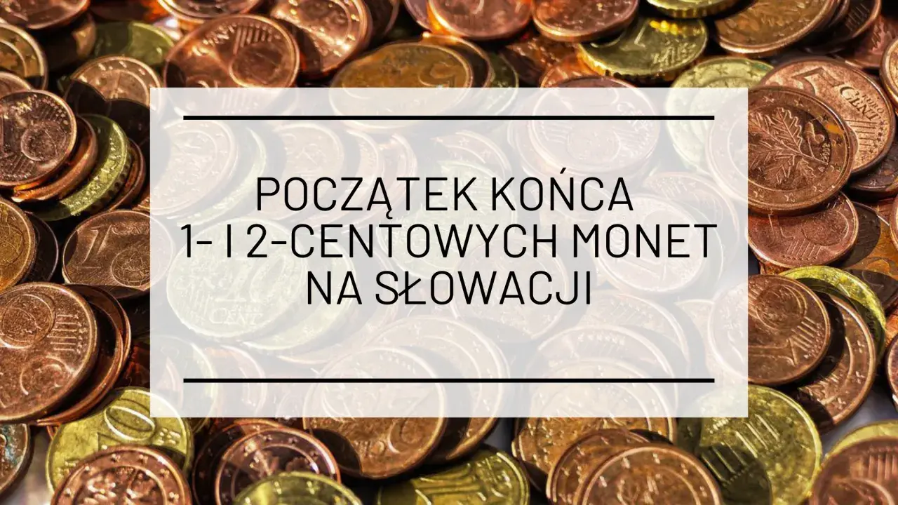 Słowacja używa euro. Na zdjęciu widać stosy monet eurocentowych, sugerujące ich wycofywanie.