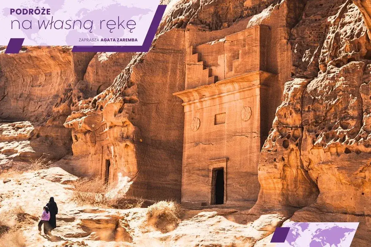Grobowce wykute w skale w Al-Ula to fascynujące miejsce, które warto zobaczyć w Arabii Saudyjskiej.