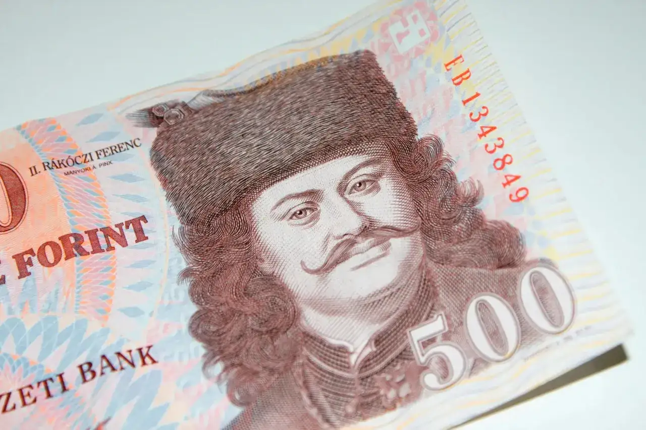 Węgry używają forinta, nie euro. Na banknocie 500 forintów widnieje portret II. Rákócziego Ferenca.