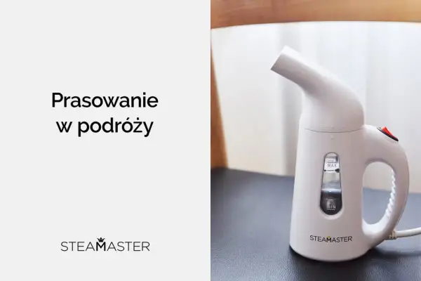 Prasowanie w podróży? Ten przenośny parowiec SteamMaster sprawi, że Twoje ubrania będą wyglądać nienagannie, niezależnie od tego, czy hotele oferują żelazka.