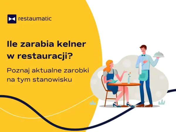 Kelner serwuje danie klientce. Dowiedz się, ile zarabia kelner w restauracji, poznaj aktualne zarobki na tym stanowisku.
